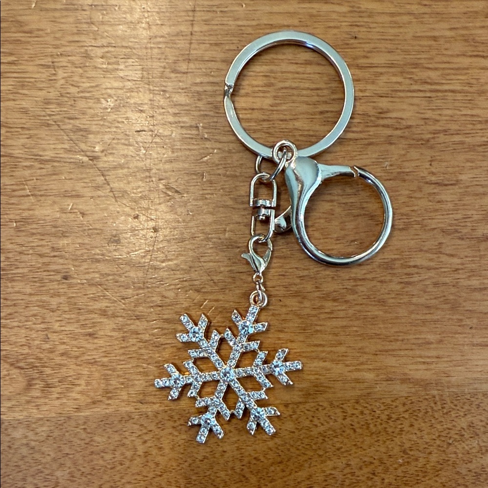 Christmas rhinestone, snowflake bag, charm - Picture 2 of 4